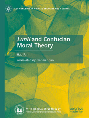 cover image of Lunli and Confucian Moral Theory